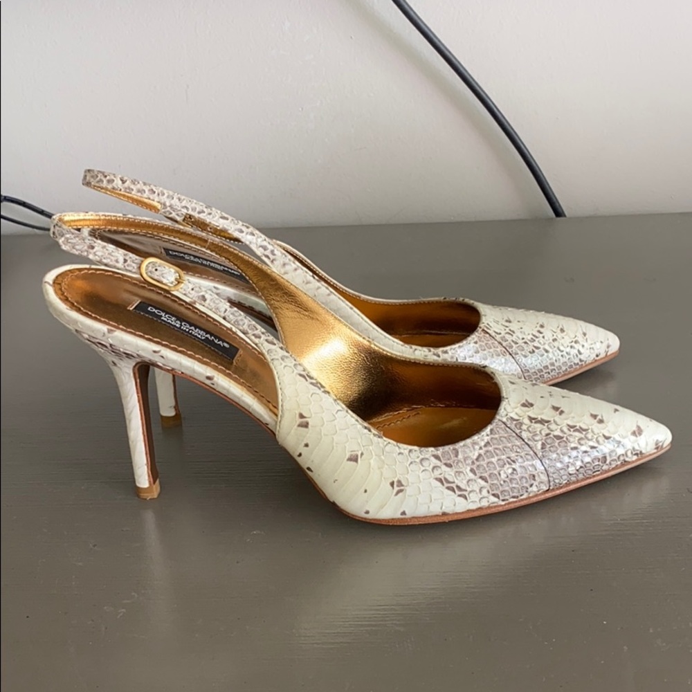 BRAND NEW DOLCE&GABBANA SNAKESKIN HEELS